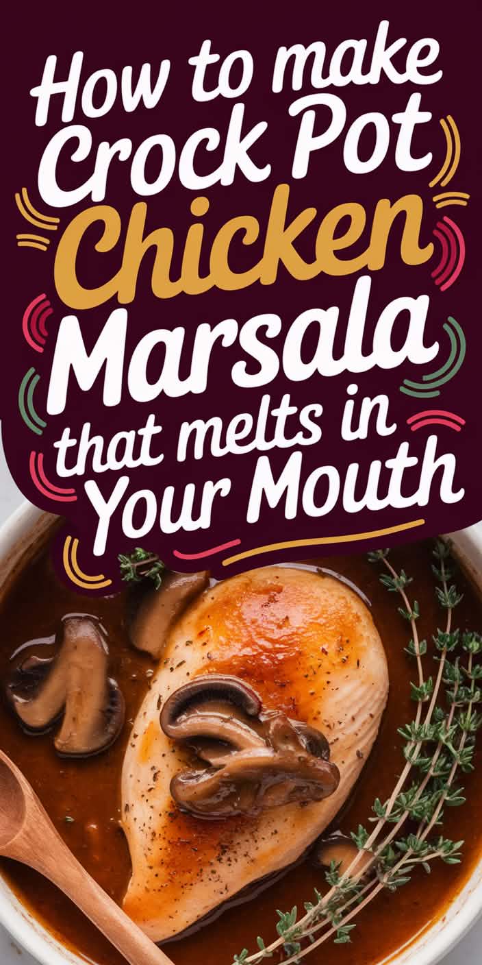 Crockpot Chicken Marsala