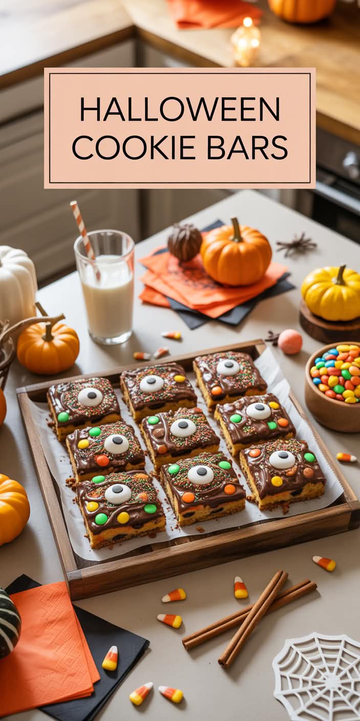 Halloween Cookie Bars