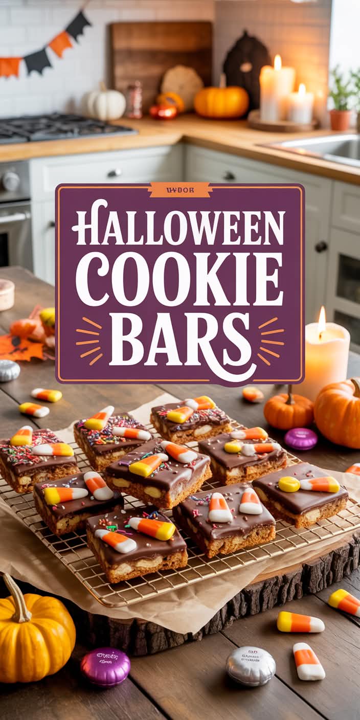 Halloween Cookie Bars