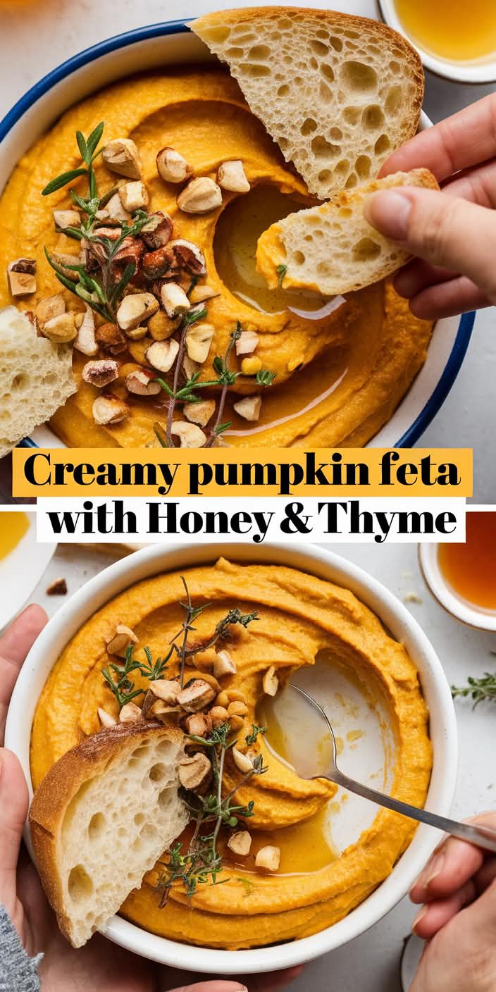 Pumpkin Feta Honey Thyme dip