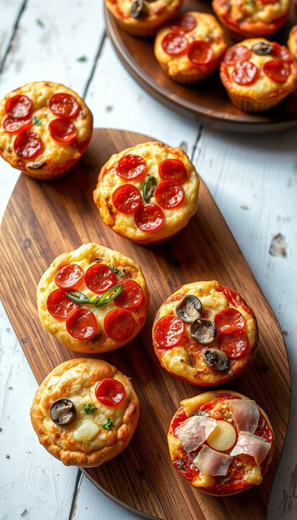 pizza muffins variations