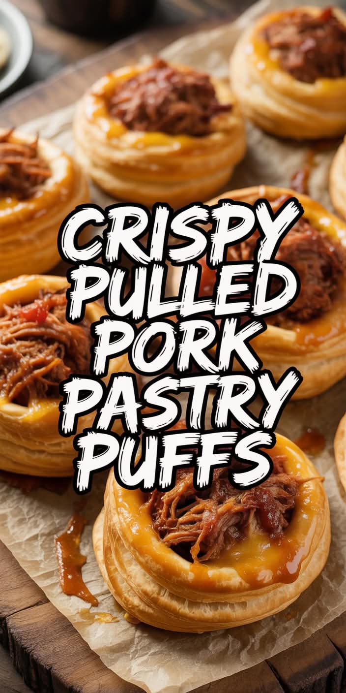 Pulled Pork Pastry Puffs