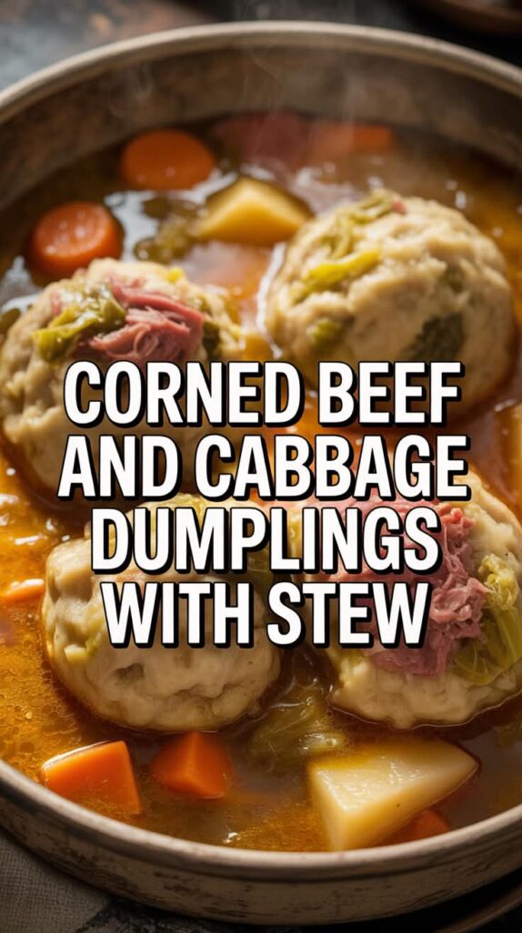 Why People Quietly Crave This Slow Cooker Corned Beef & Cabbage Stew (And Don’t Admit It Until the Second Bowl) 8 corned-beef-stew-dumplings