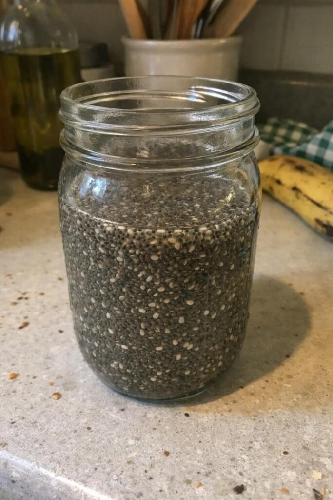soaking chia seeds