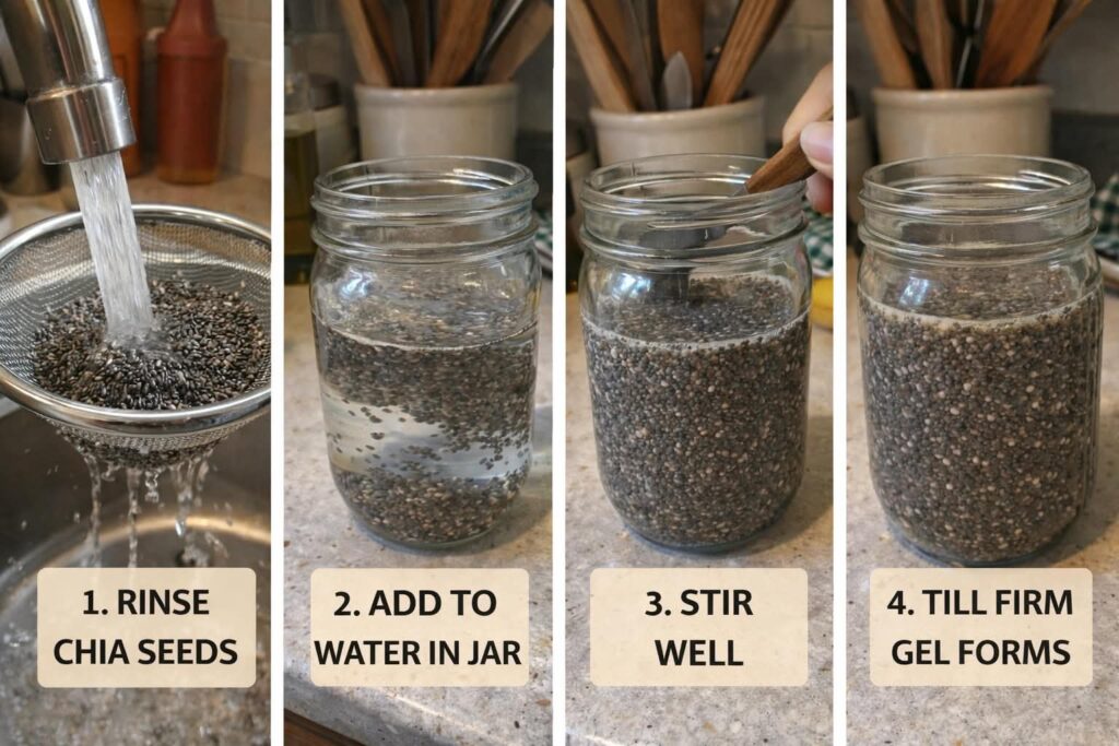 soaking chia seeds