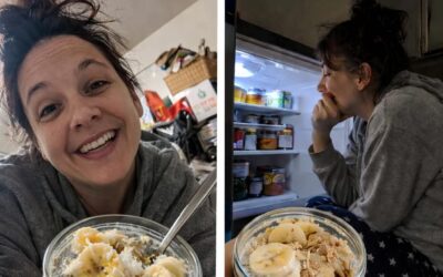 banana chia pudding almond or coconut milk