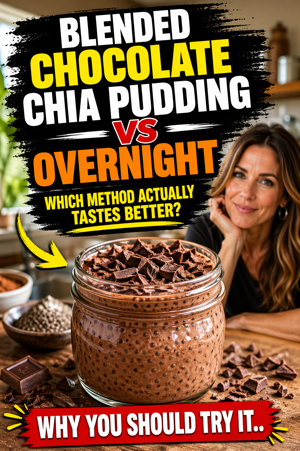 blended chocolate chia