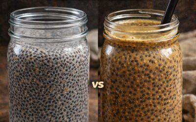 chia seeds in water