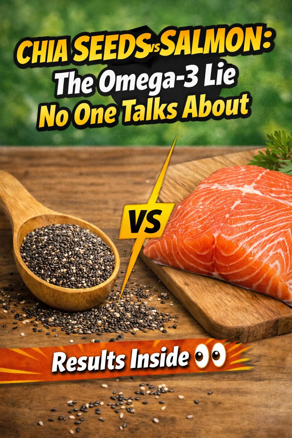 Chia seeds versus salmon