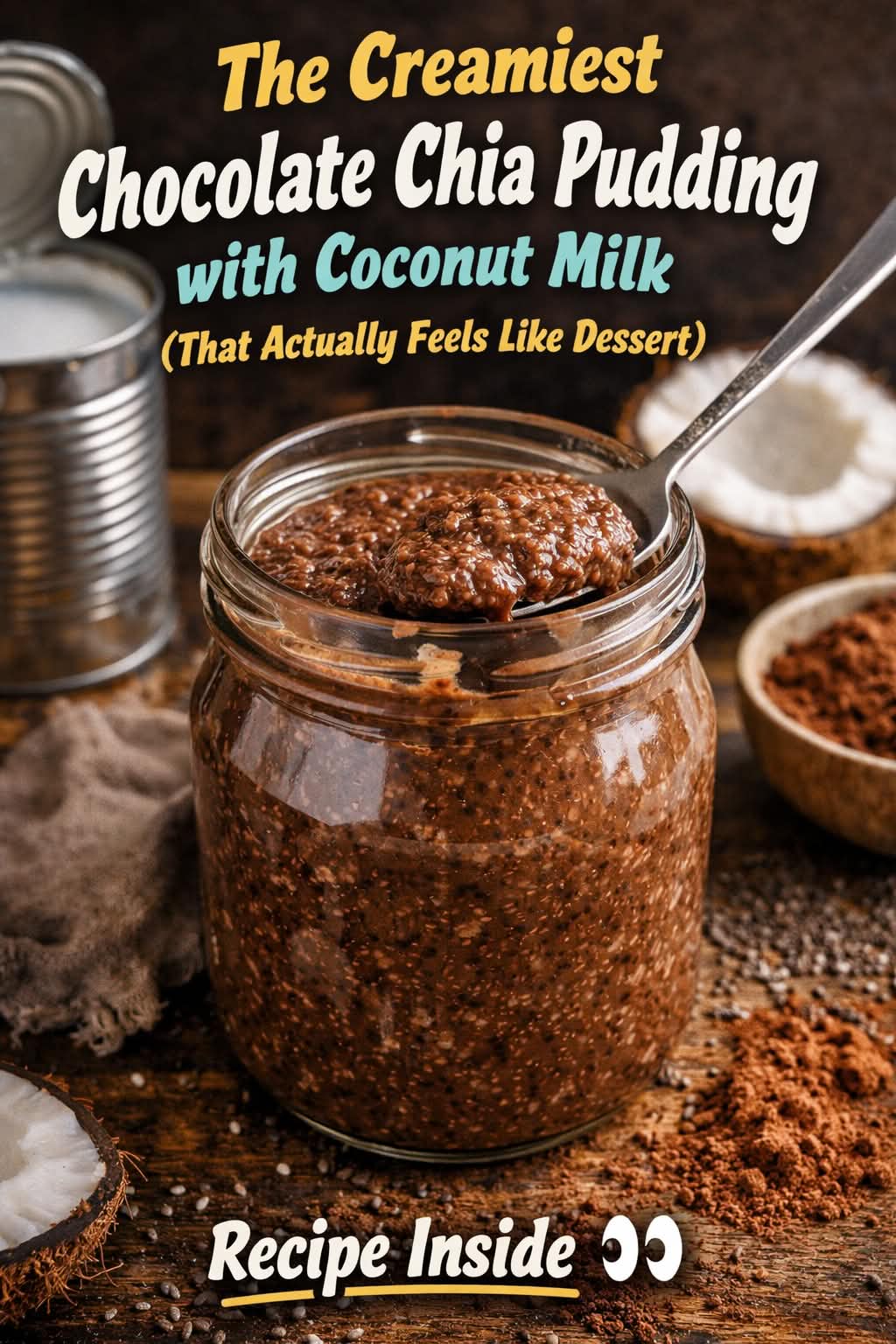 chocolate chia pudding coconut milk