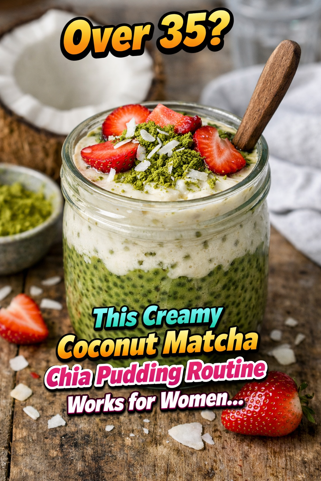 coconut matcha chia