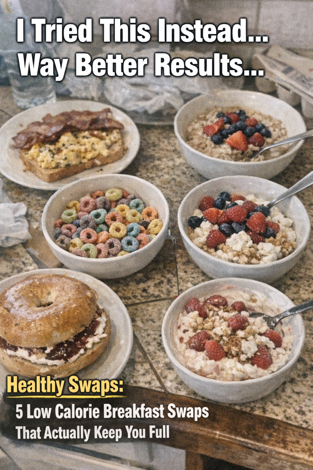 low calorie breakfast swaps