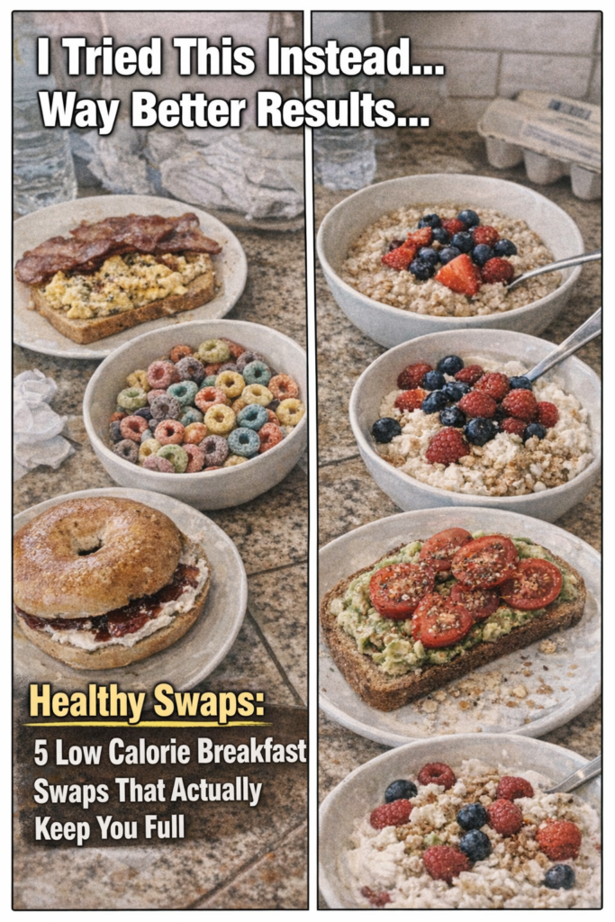 low calorie breakfast swaps