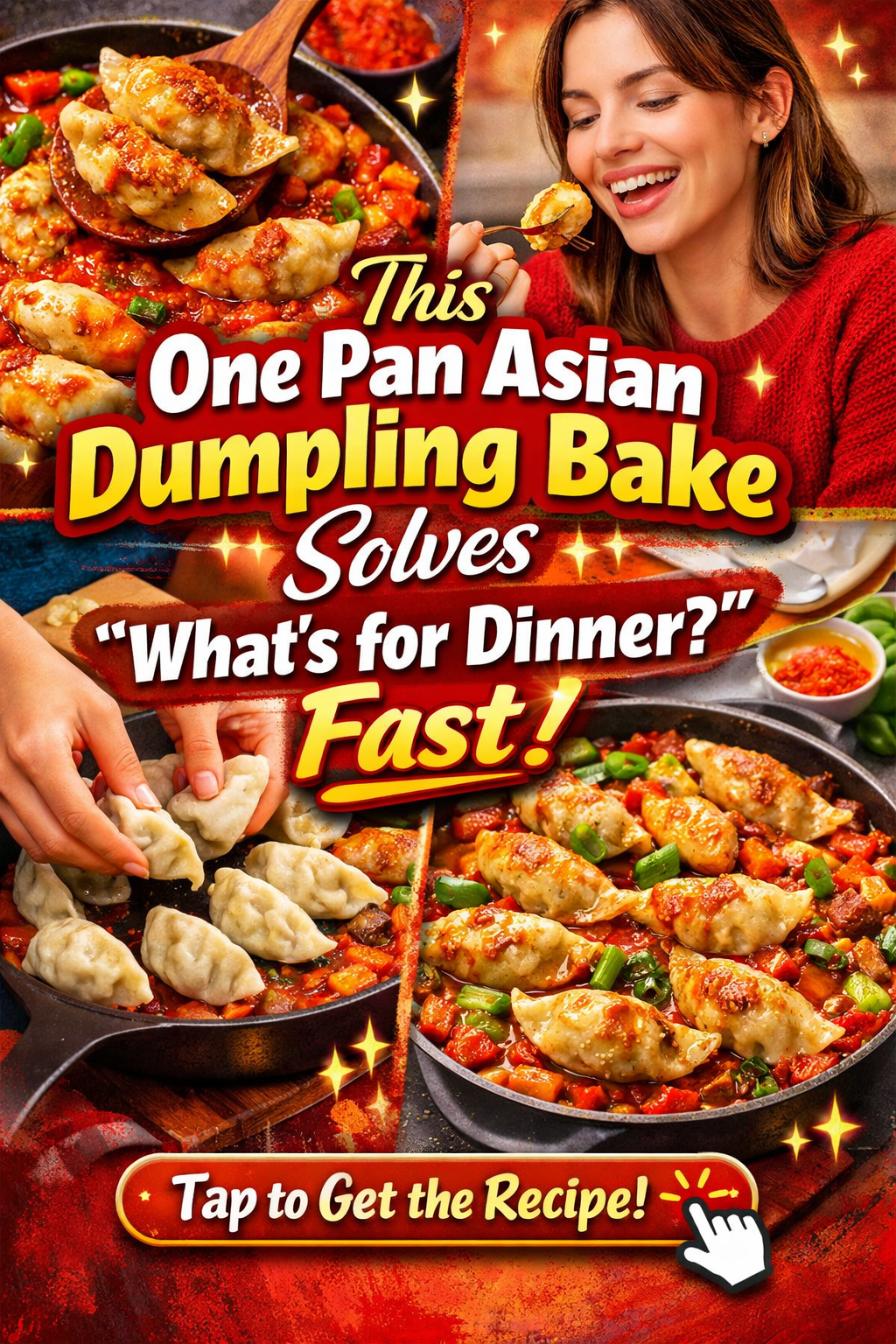 one pan dumpling bake