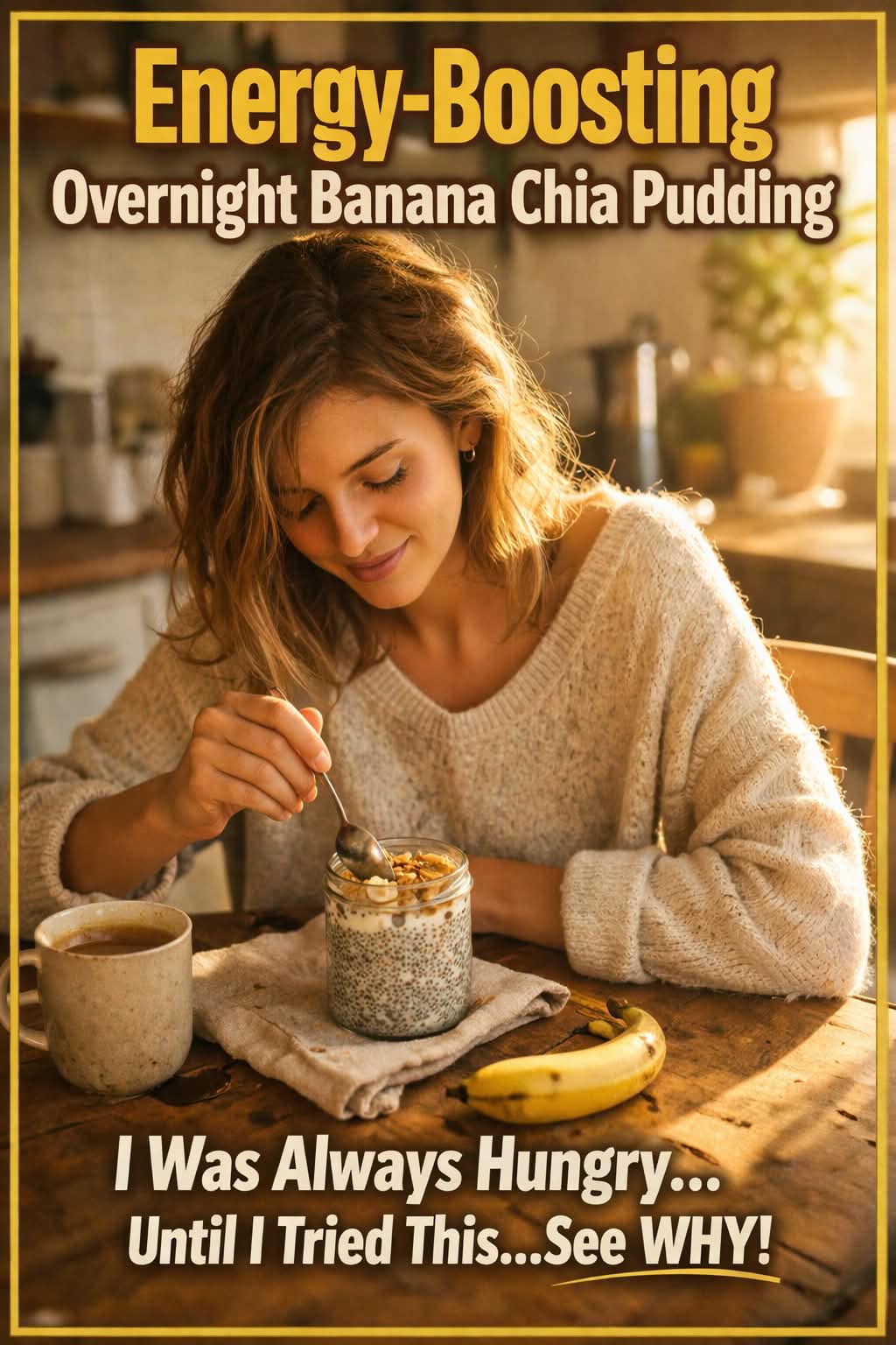 overnight banana chia pudding