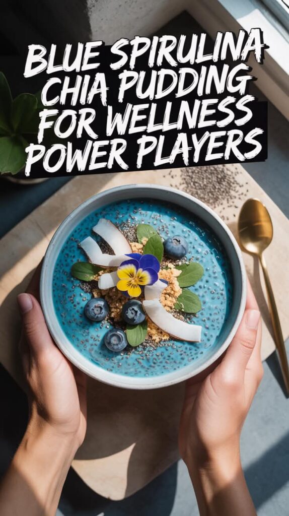 Blue Spirulina Chia Pudding