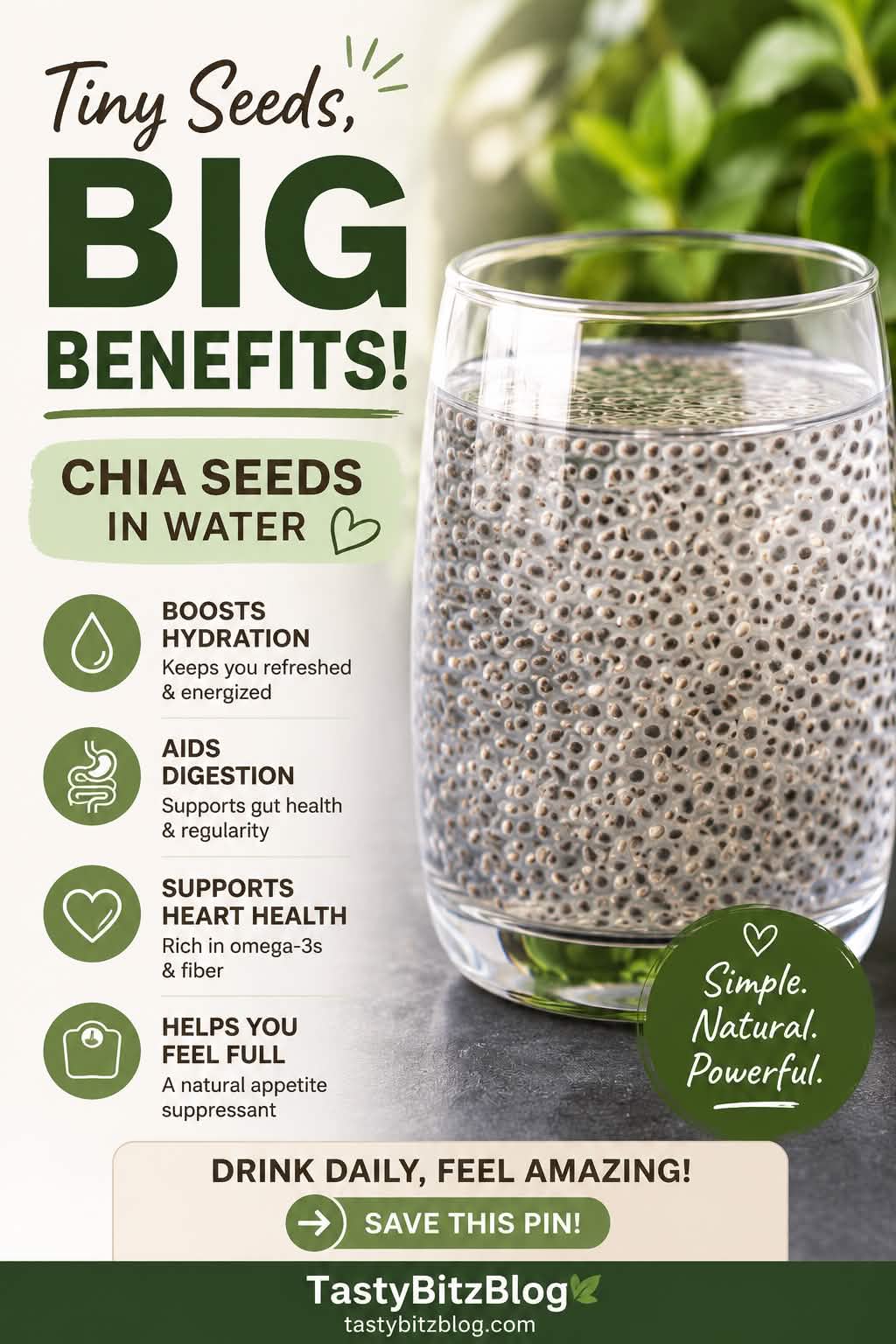 chia seeds in water