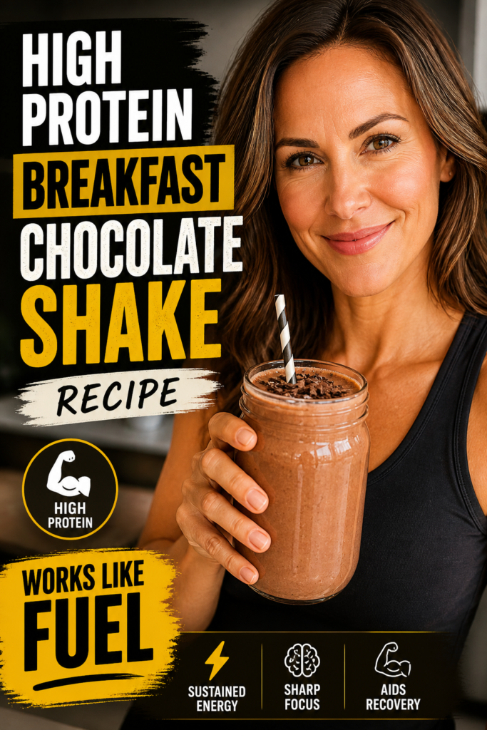 High Protein Breakfast Chocolate Shake Recipe That Feels Like a Treat but Works Like Fuel 8 high protein low cal breakfast