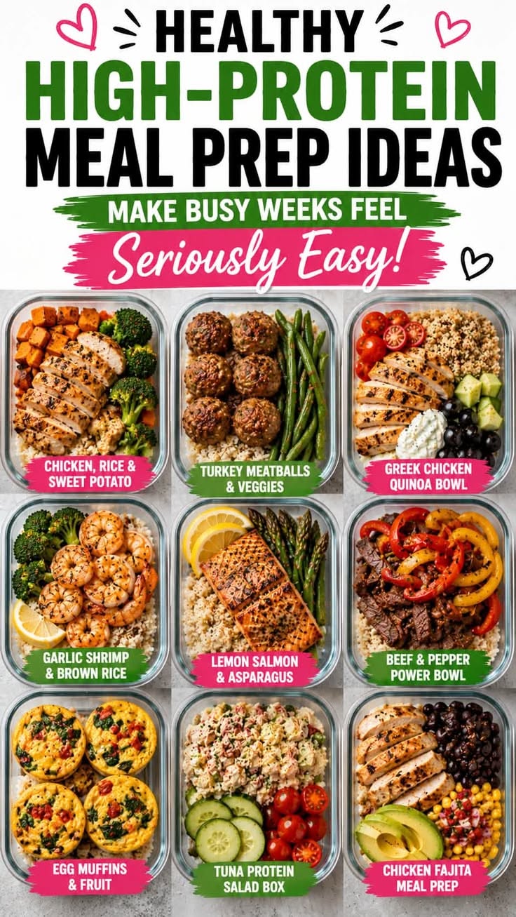 Healthy High Protein Meal Prep Ideas