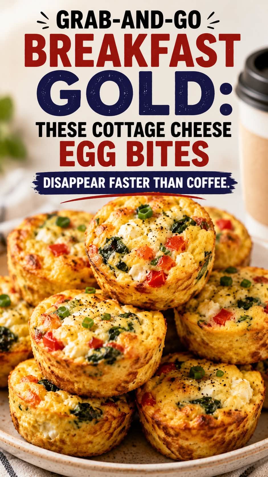High Protein Cottage Cheese Egg Bites