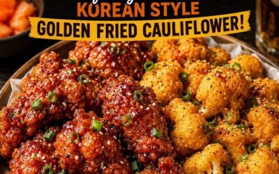 korean fried chicken and cauliflower