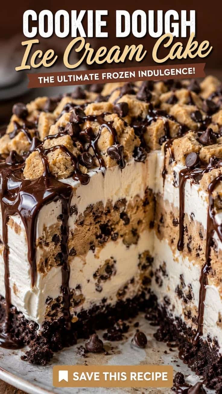 Cookie Dough Ice Cream Cake