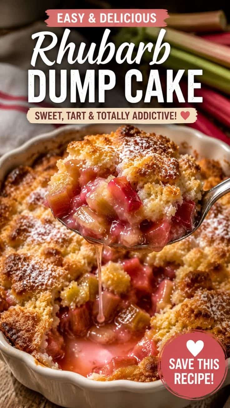 Rhubarb Dump Cake