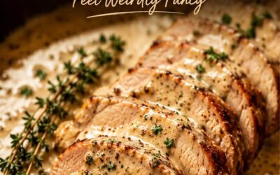 Creamy Mushroom Pork Tenderloin