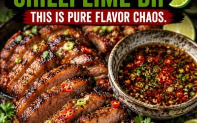 Thai Sticky Soy Pork with Chilli Lime Dip