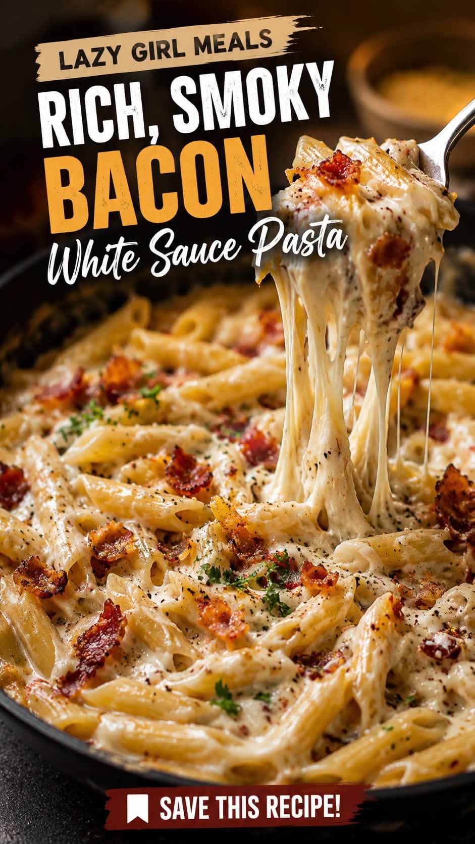 Creamy Spaghetti with Smoked Bacon