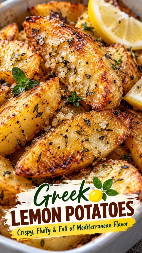 Greek Lemon Potatoes: Crispy, Golden & Fluffy With Bright Mediterranean Flavor 1 greek lemon potatoes