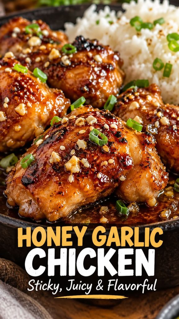 Honey garlic chicken