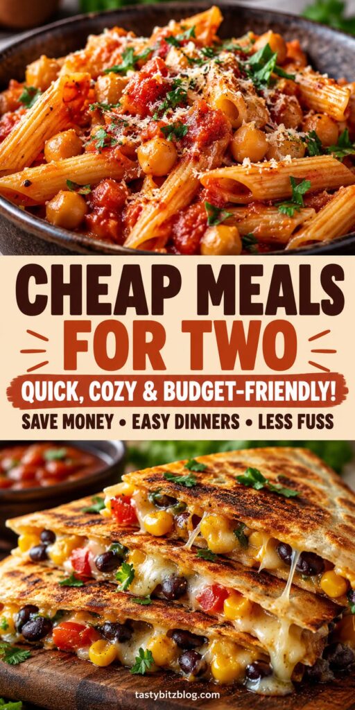 Quick and Cheap Meals for Two: Easy, Cozy Dinners That Save Time and Money 2 Quick and cheap meals for two